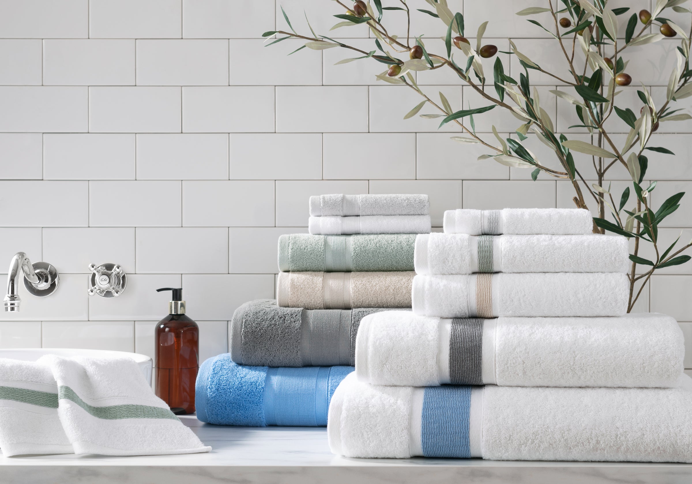 Aston & Arden Egyptian Cotton Luxury Bathroom Towel Set (6 Pieces