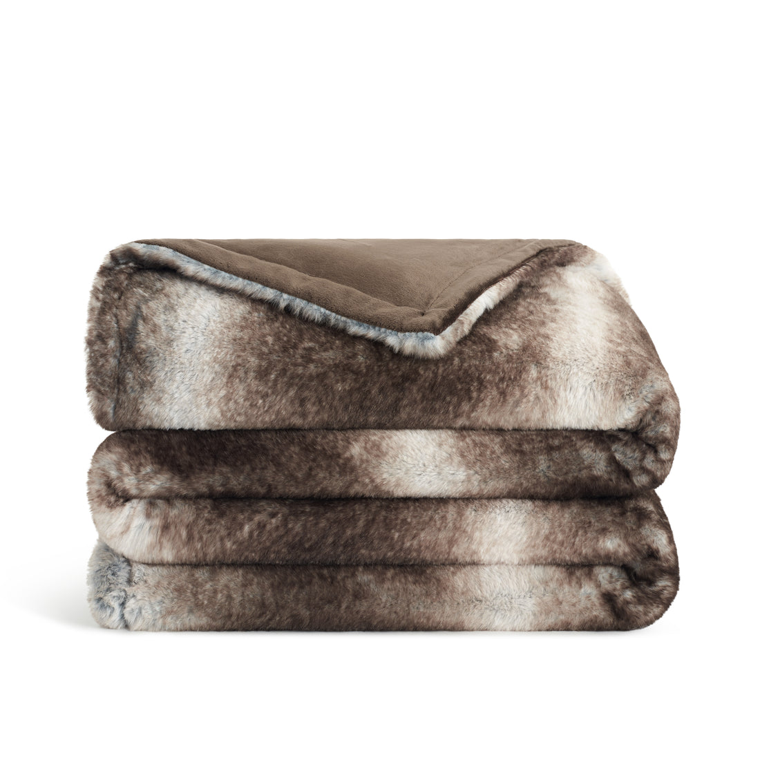 Bronze Moon Faux Fur Throw Blanket, Soft, Furry Texture, Oversized Throw, 50”x70”, with Premium Gift Box
