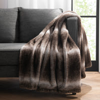 Bronze Moon Faux Fur Throw Blanket, Soft, Furry Texture, Oversized Throw, 50”x70”, with Premium Gift Box