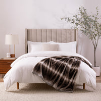 Bronze Moon Faux Fur Throw Blanket, Soft, Furry Texture, Oversized Throw, 50”x70”, with Premium Gift Box
