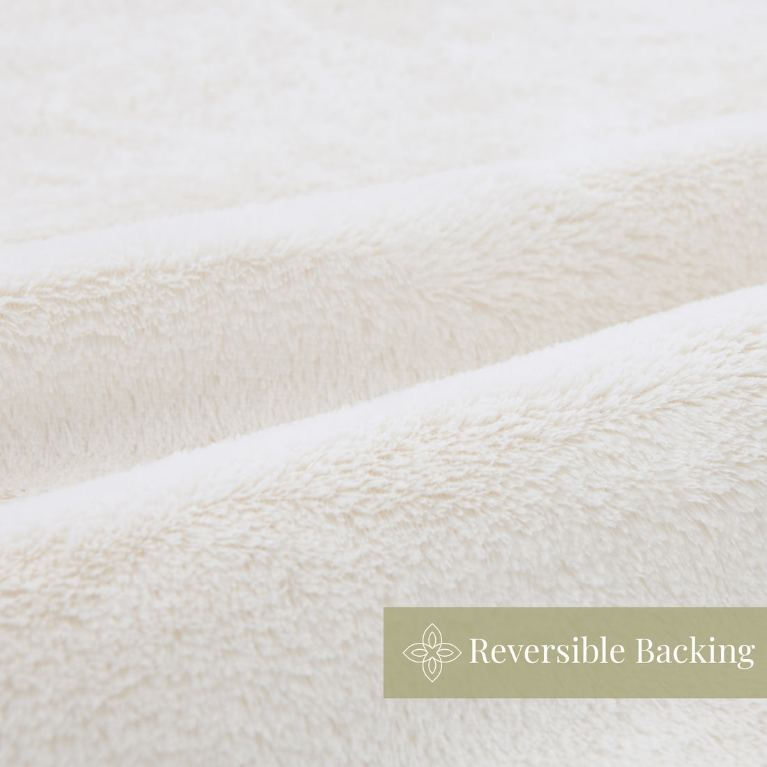 Cottontail Faux Fur Throw Blanket, Soft Rabbit Tail Texture, Oversized Throw, 50”x70”, with Premium Gift Box, Ivory
