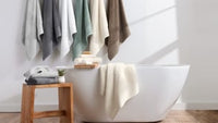 Anatolia Linen Border Bath Towels