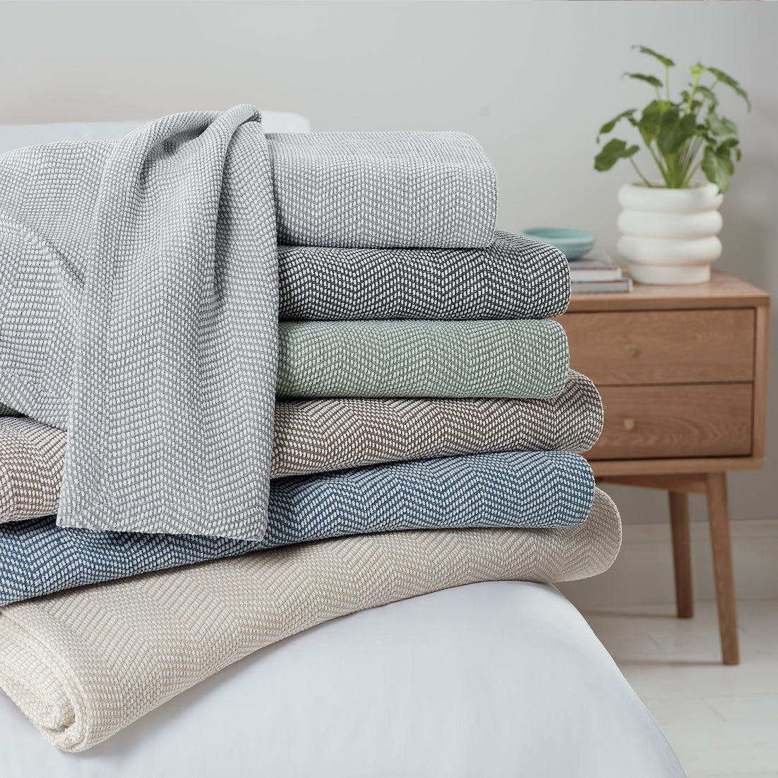 Ornate Cotton Chenille Blankets & Throws