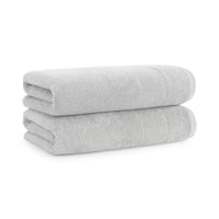 Aegean Chic Terry Border Solid Bath Towels