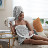 Aegean Chic Terry Border Solid Bath Towels