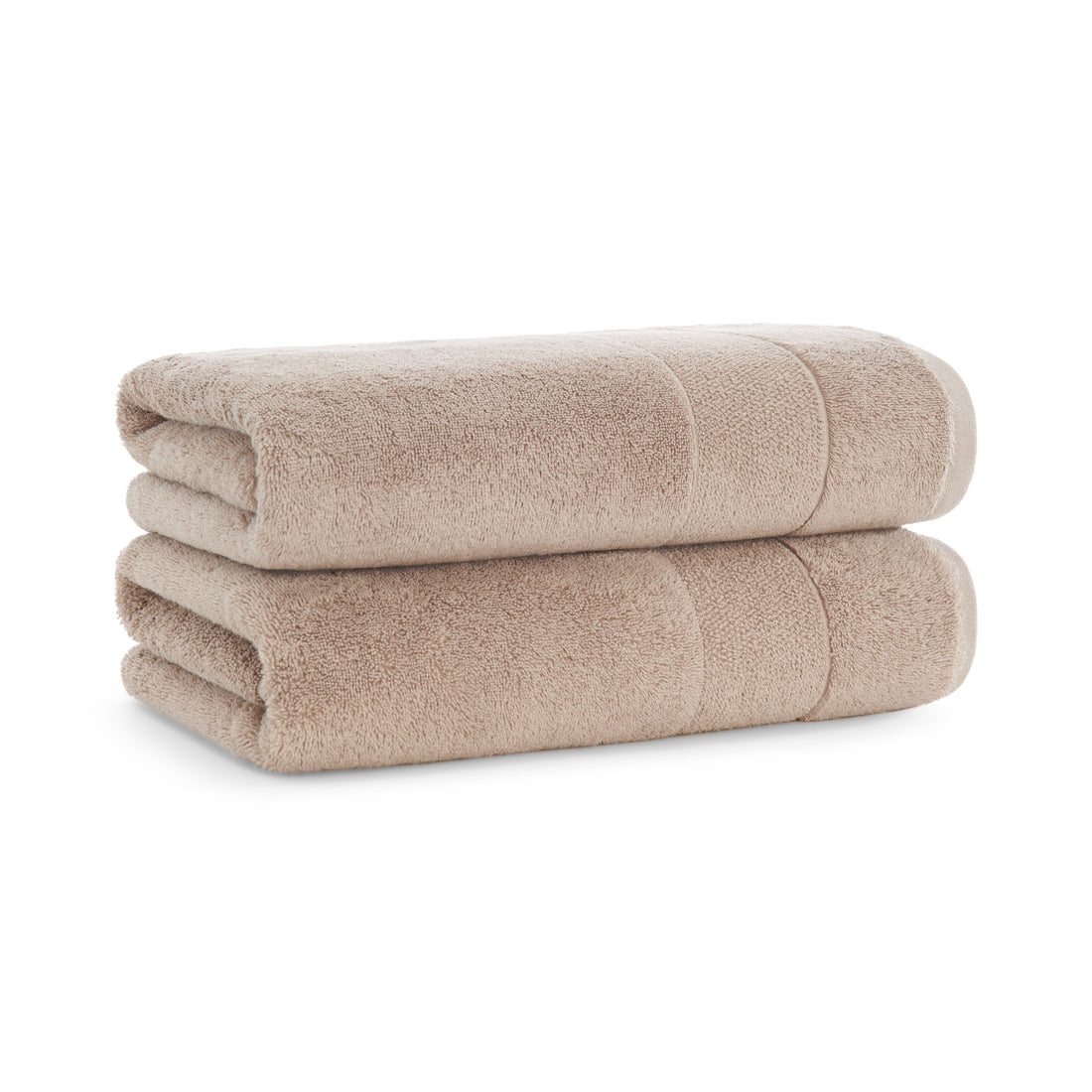 Aegean Chic Terry Border Solid Bath Towels