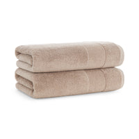 Aegean Chic Terry Border Solid Bath Towels