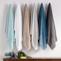 Aegean Chic Terry Border Solid Bath Towels