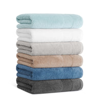 Aegean Chic Terry Border Solid Bath Towels