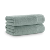 Anatolia Linen Border Bath Towels