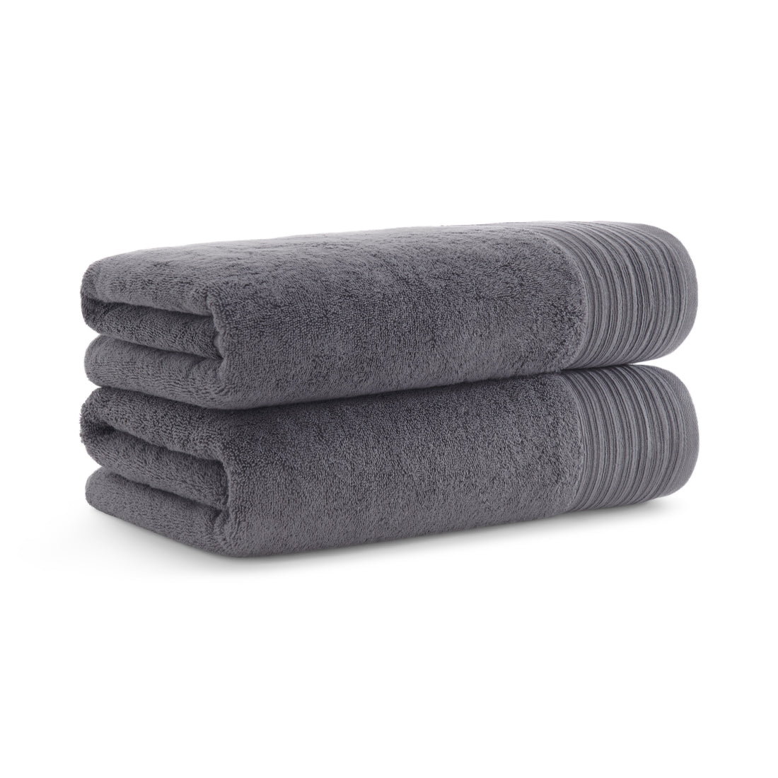 Anatolia Linen Border Bath Towels