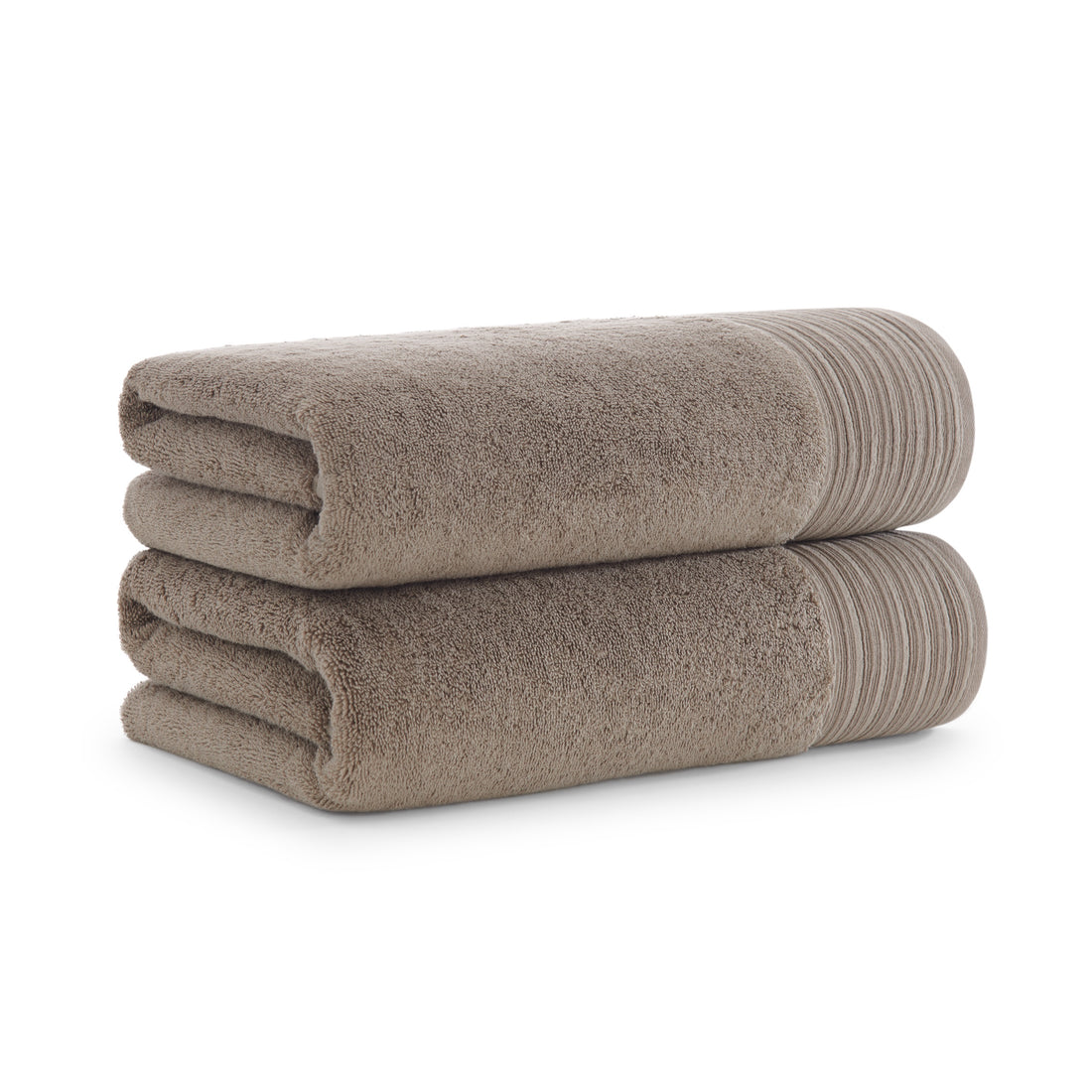 Anatolia Linen Border Bath Towels