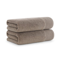 Anatolia Linen Border Bath Towels