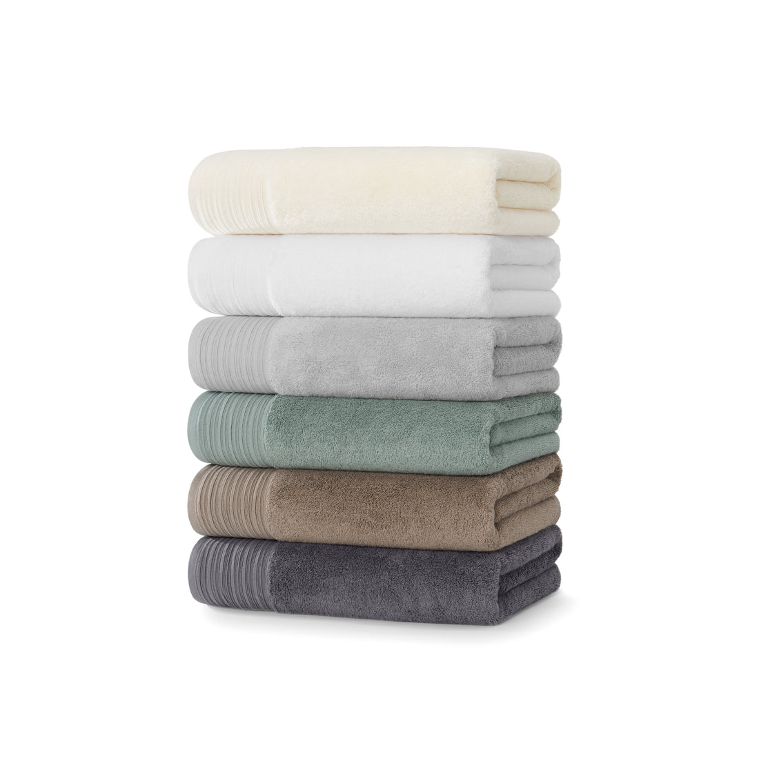 Anatolia Linen Border Bath Towels