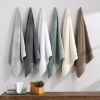 Anatolia Linen Border Bath Towels