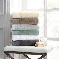 Anatolia Linen Border Bath Towels
