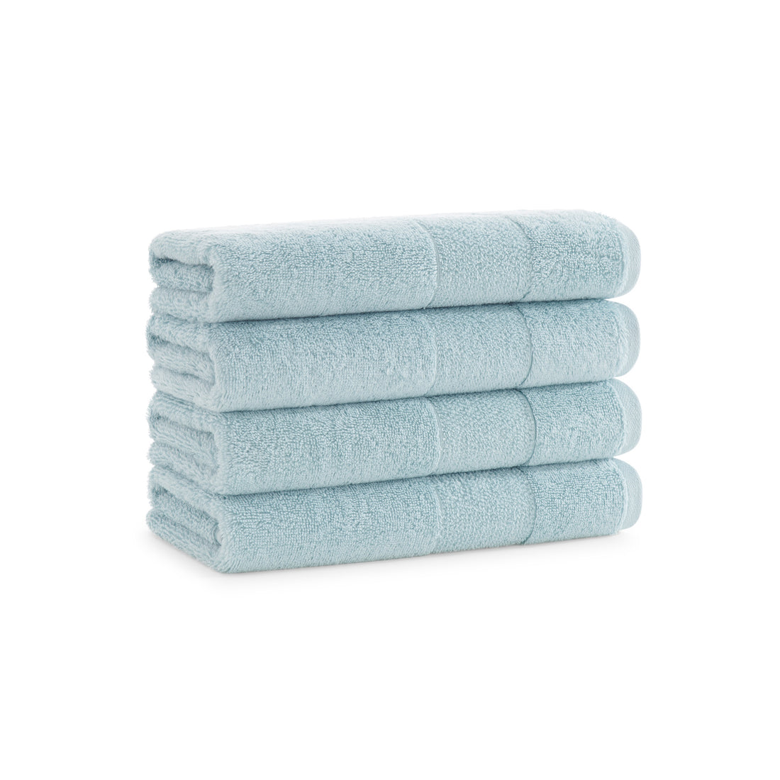 Aegean Chic Terry Border Solid Bath Towels