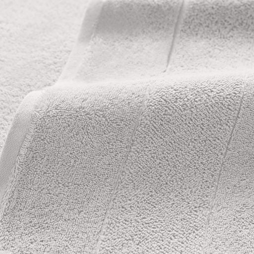 Aegean Chic Terry Border Solid Bath Towels