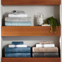 Aegean Chic Terry Border Solid Bath Towels
