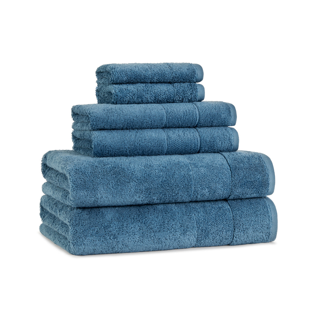 Aegean Chic Terry Border Solid Bath Towels