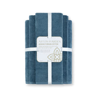 Aegean Chic Terry Border Solid Bath Towels