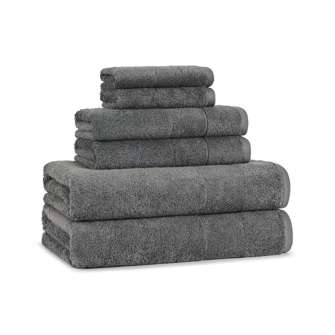 Aegean Chic Terry Border Solid Bath Towels