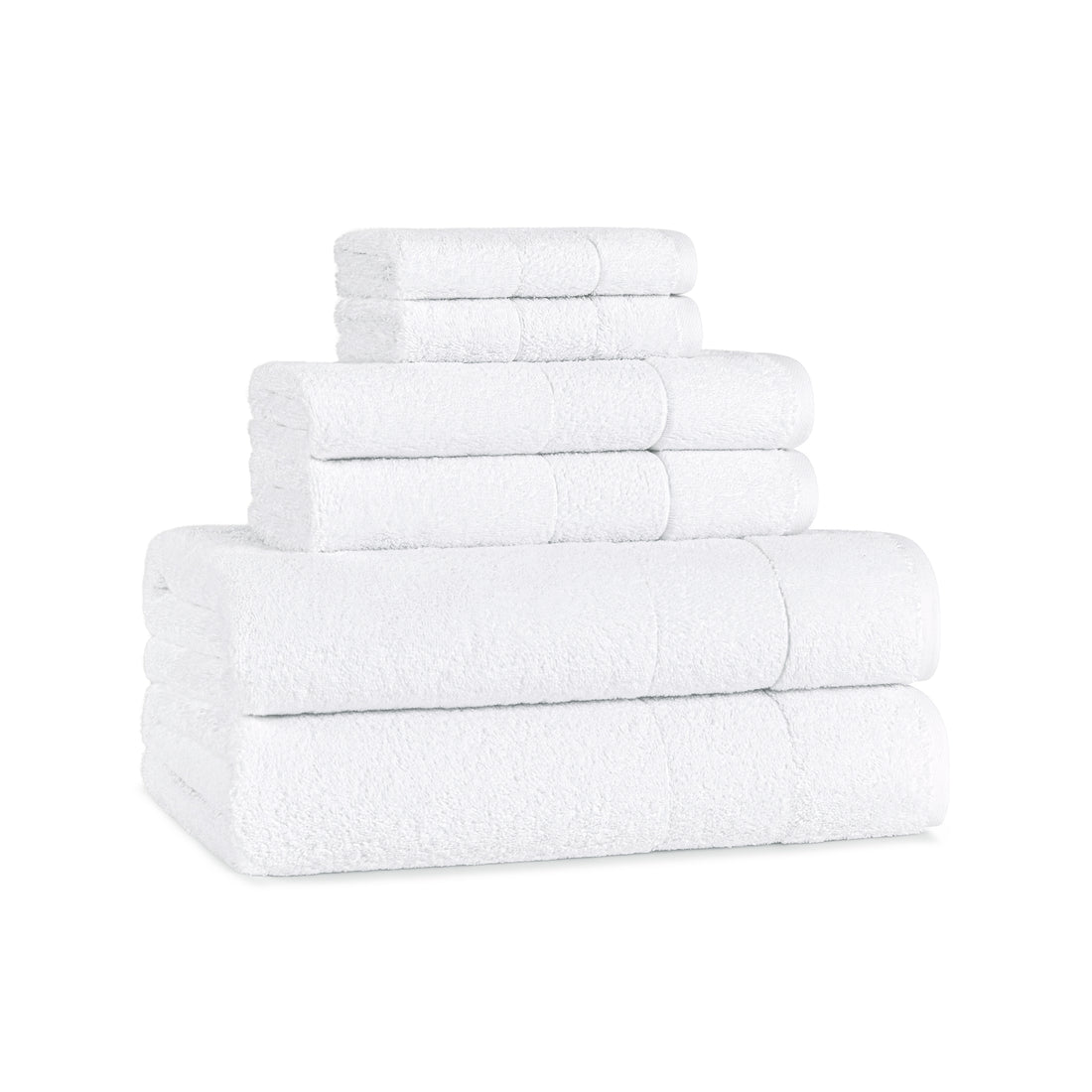 Aegean Chic Terry Border Solid Bath Towels