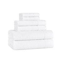 Aegean Chic Terry Border Solid Bath Towels