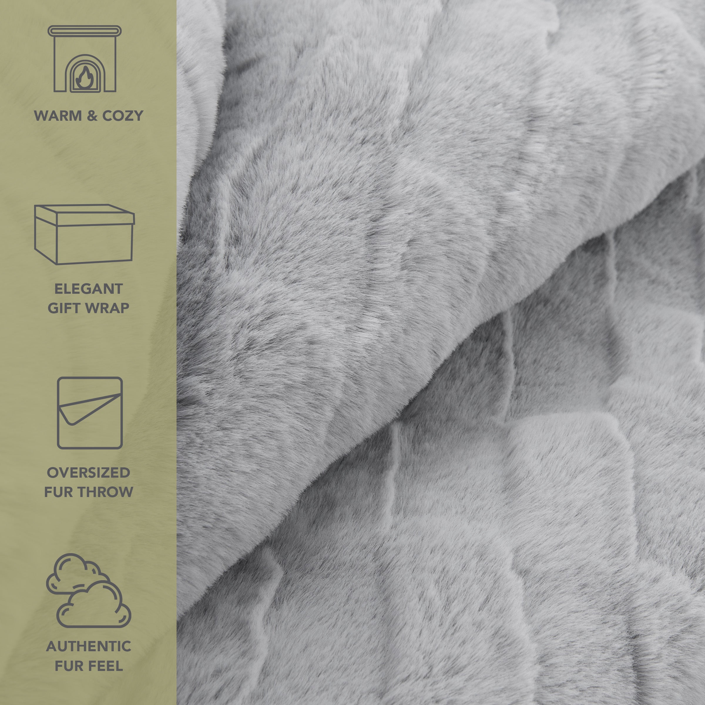 布団・毛布 EDITION New York/London Faux Fur Throw EDITION New York/London Faux Fur Throw