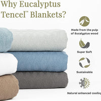 Eucalyptus and Cotton Blankets and Throws