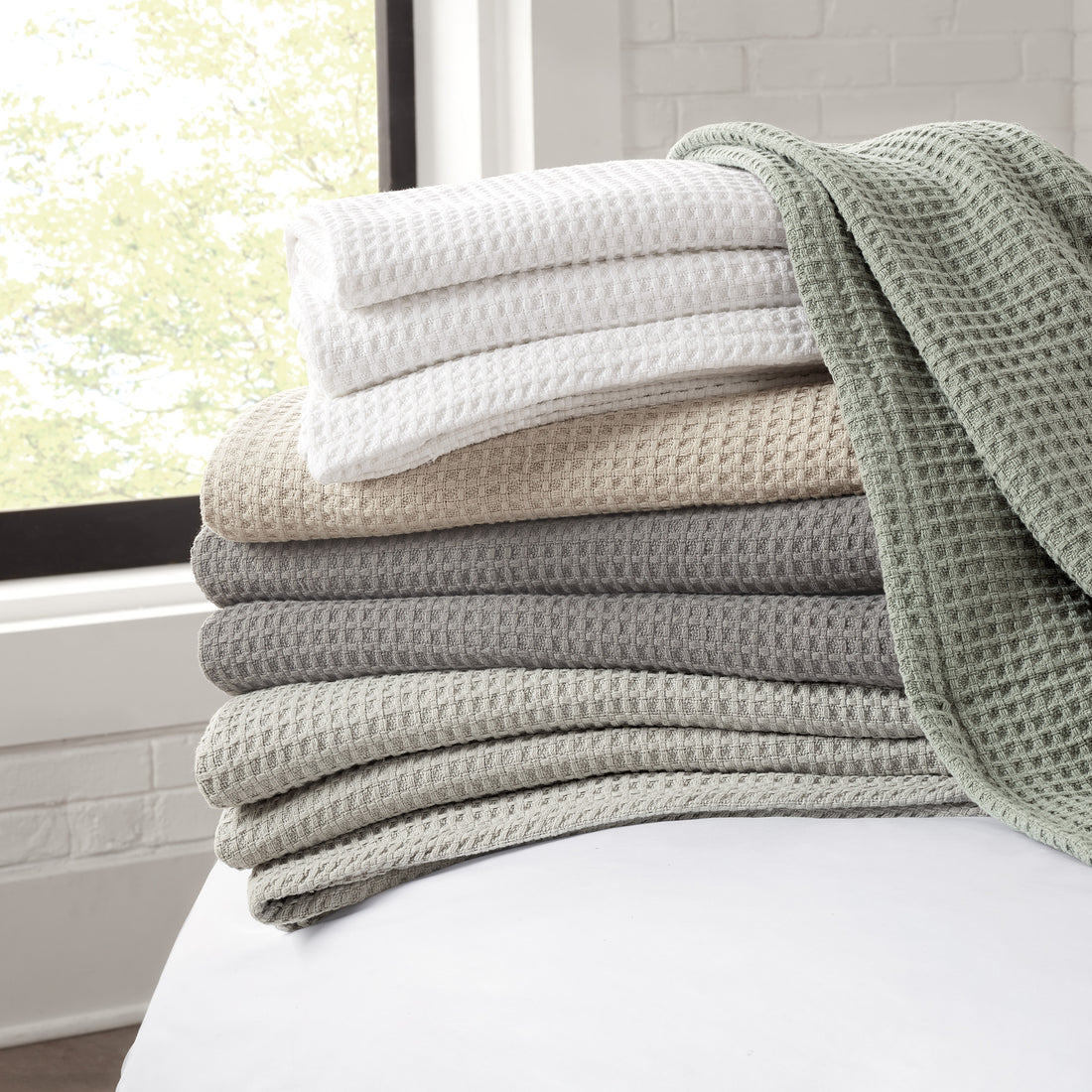 Haryana Waffle Weave Blankets & Throws