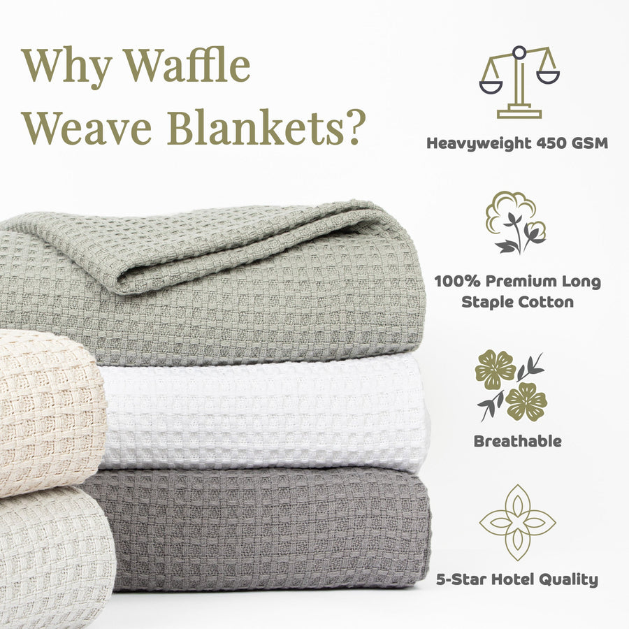 Haryana Waffle Weave Blankets & Throws