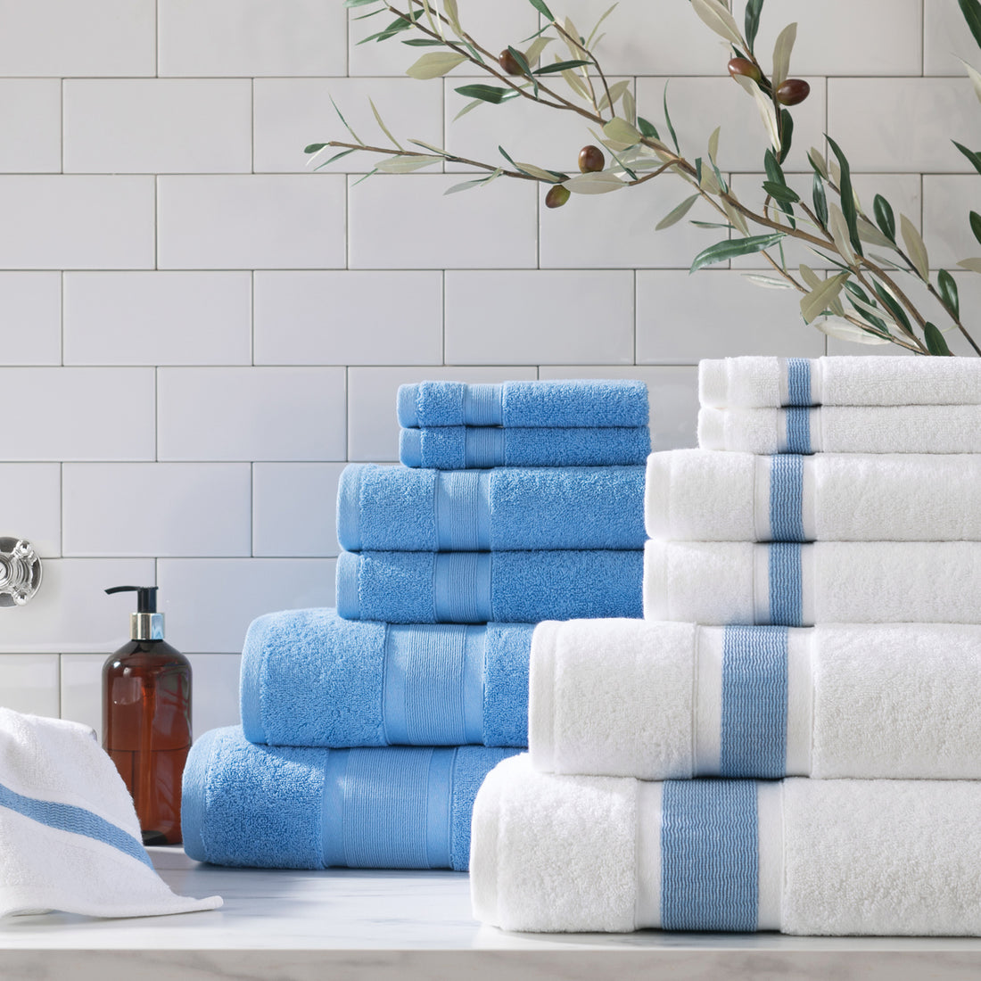 Recycled Turkish Color Matching Solid Bath Towels