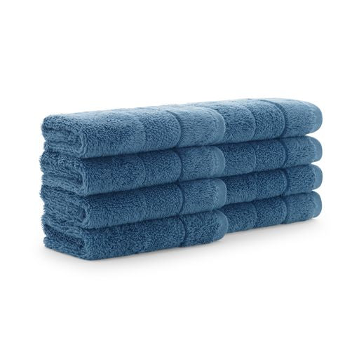 Aegean Chic Terry Border Solid Bath Towels